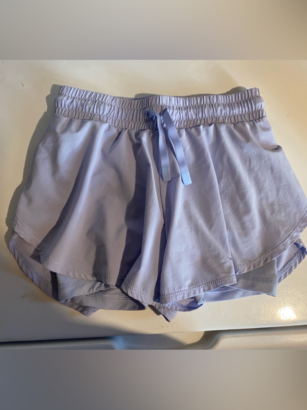 GIRLS periwinkle Drawstring Athletic Shorts